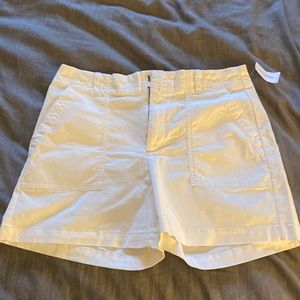 Banana republic white chino shorts